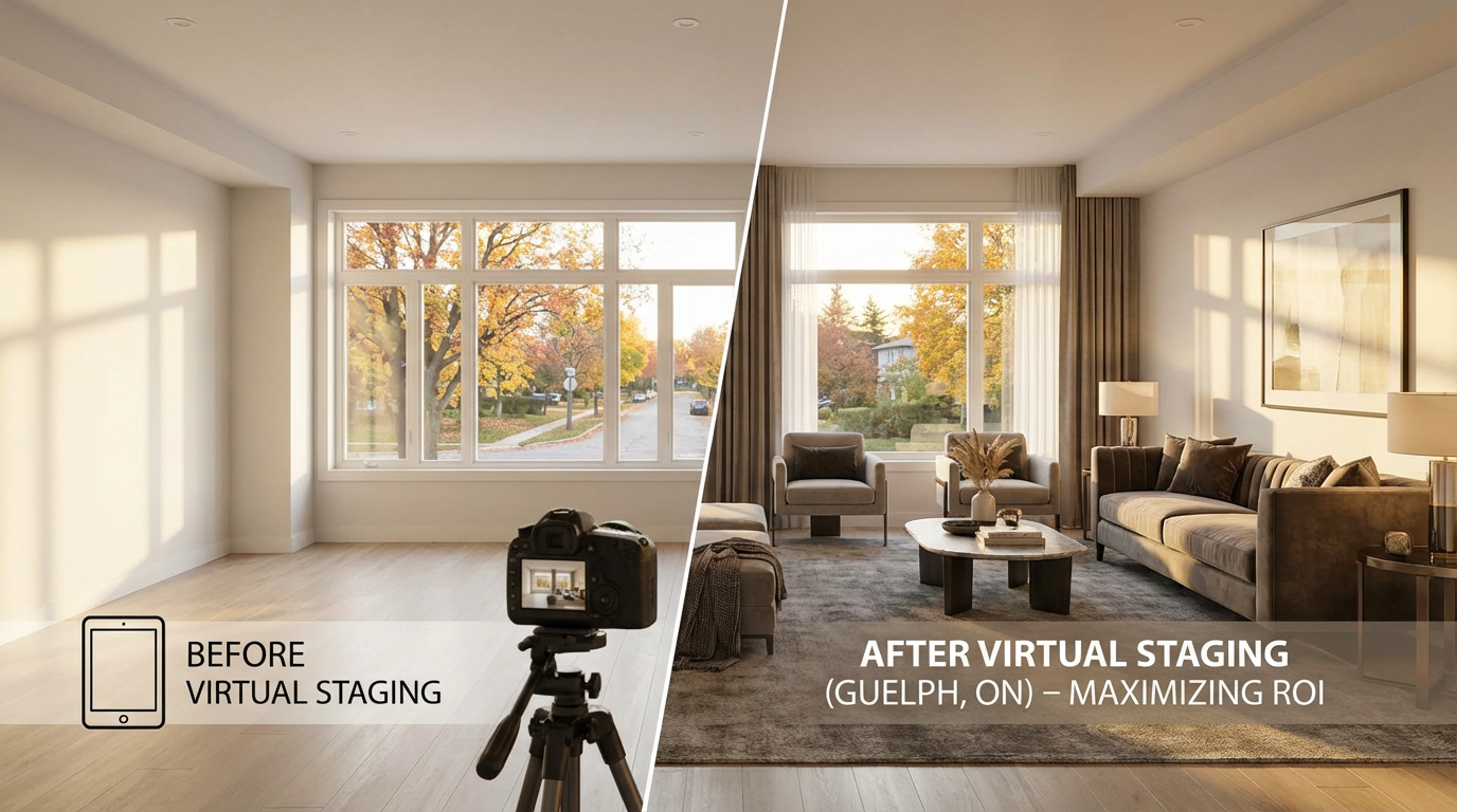 ROI of Virtual Staging - Guelph real estate photography by Estate Shutter