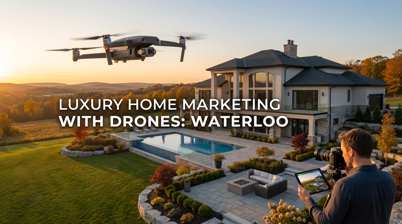 Luxury Home Marketing with Drones - Waterloo real estate photography by Estate Shutter